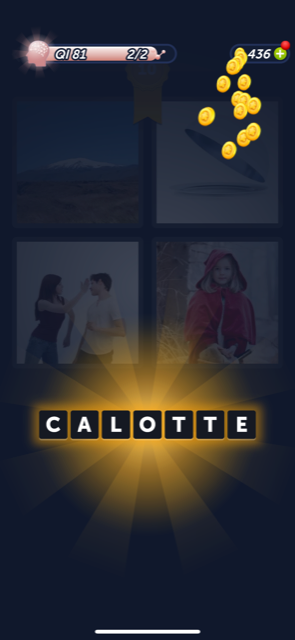 4 images 1 mot CALOTTE